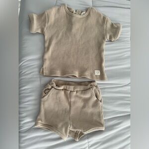 H&M Knit Top and Shorts Set